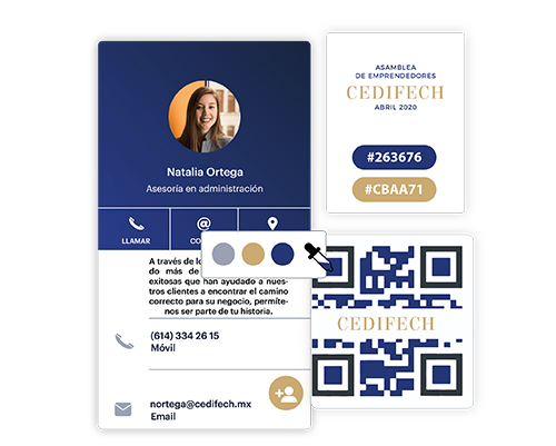 diseño código QR en pdf comparte